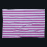Purple and Lavender Stripes Tea Towel<br><div class="desc">Abstract digital art of purple and lavender stripes</div>