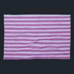 Purple and Lavender Stripes Tea Towel<br><div class="desc">Abstract digital art of purple and lavender stripes</div>