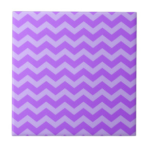 Purple and Lavender Zigzags Tile