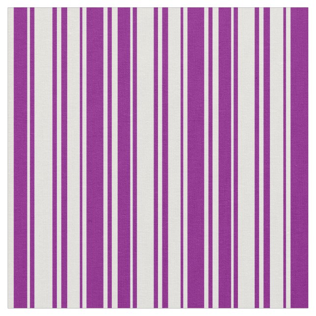 Purple and Light Cyan Stripes Fabric (Close Up)
