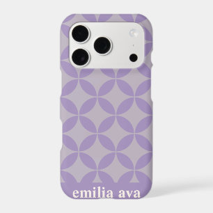 Purple and Lilac Mid Century Modern Personalised