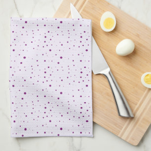 Purple and Lilac Speckled Tea Towel