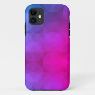 Purple and Magenta Abstract Circles iPhone 11 Case