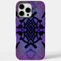 Purple and Magenta Symmetrical Pattern