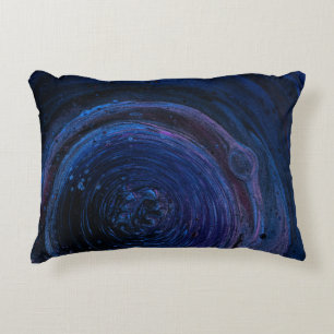 Purple and maroon abstract painting decorative cushion