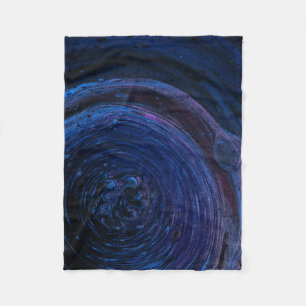 Purple and maroon abstract painting fleece blanket