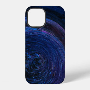 Purple and maroon abstract painting iPhone 12 case