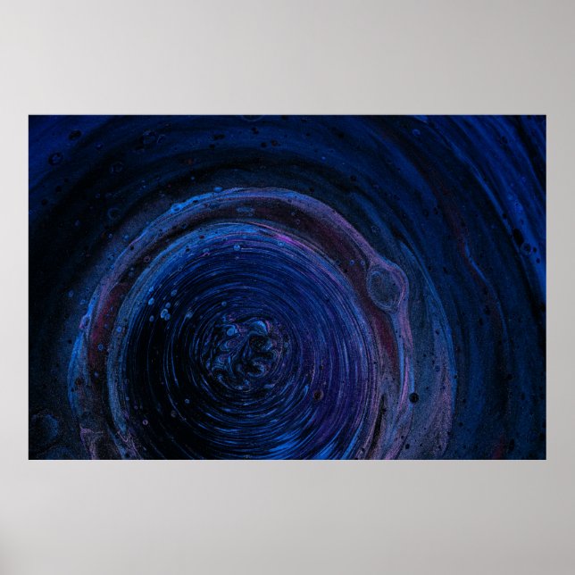 Purple and maroon abstract painting poster (Front)