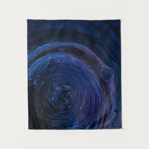 Purple and maroon abstract painting tapestry