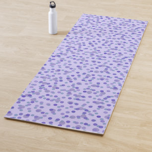 Purple and Moonstone polka dots Yoga Mat