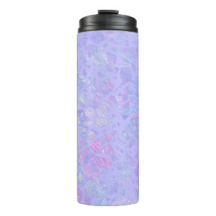 Purple and Multicolor Flakes Thermal Tumbler