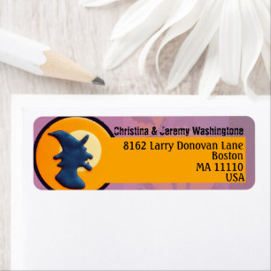 Purple and orange aesthetic Halloween witch custom