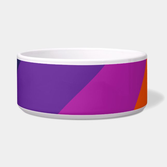 Purple and orange diagonal retro stripes (Front)