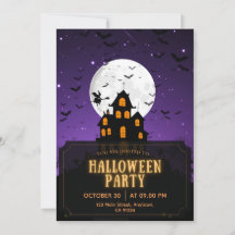 Purple and Orange Halloween Party