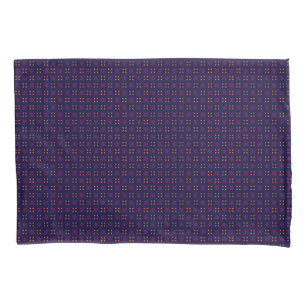Purple and Orange School Spirit Sports Team Pillowcase