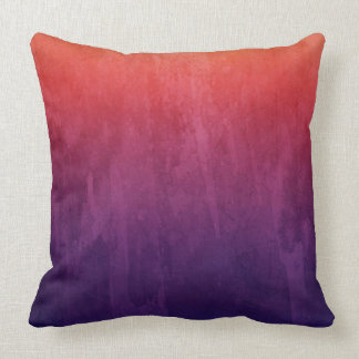 Purple and Orange Water Colour Expolsion Cushion