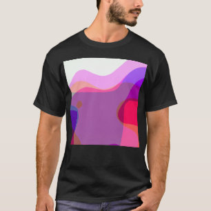Purple And Pink Abstract Art 109 T-Shirt