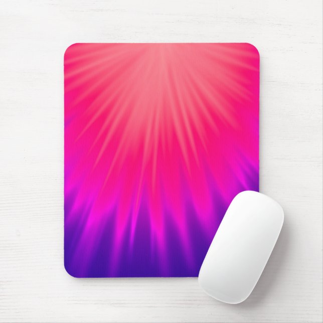 Purple and Pink Abstract Mouse Mat (With Mouse)
