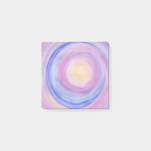 Purple and Pink Abstract Painting Sticky Notes