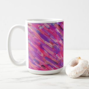 Purple and Pink Abstract Pattern Coffee Mug