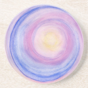 Purple and Pink Abstract Sketchbook Coaster