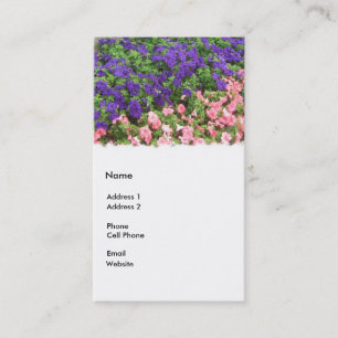 purple and pink business card