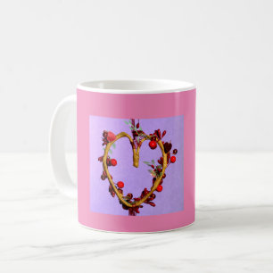 Purple and Pink Colourful Mother's Day Heart  Coffee Mug