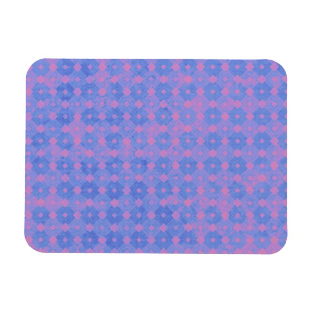 Purple and Pink Diamonds Magnet (Horizontal)