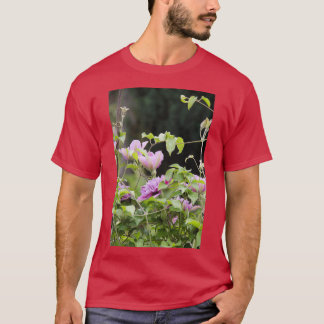 Purple and pink double clematis climbing flower 5 T-Shirt