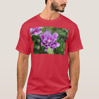Purple and pink double clematis climbing flower 7 T-Shirt