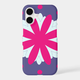 Purple and pink floral shapes illustration