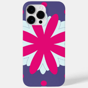 Purple and pink floral shapes illustration Case-Mate iPhone 14 pro max case
