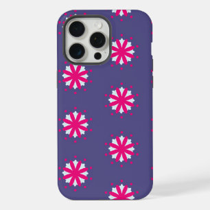 Purple and Pink Floral Shapes iPhone 15 Pro Max Case
