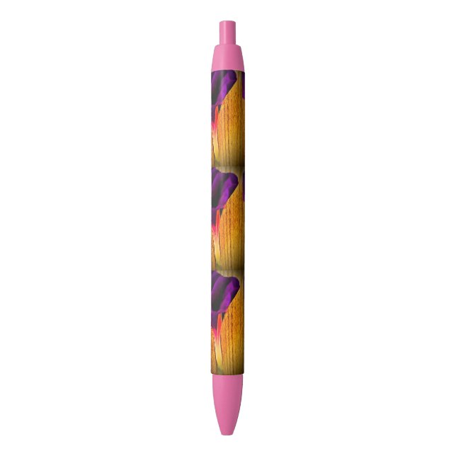 Purple and Pink Flower Pen (Front Vertical)