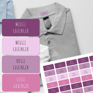 Purple and Pink Girl's Skinny Font School Clothing