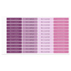 Purple and Pink Girl's Skinny Font Waterproof