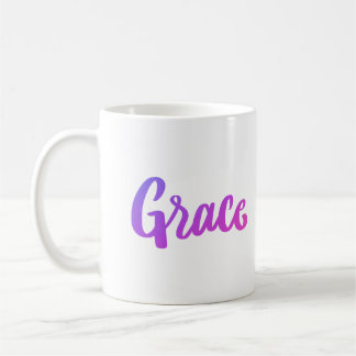Purple And Pink Gradient Grace  Coffee Mug