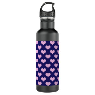 Purple And Pink Hearts 710 Ml Water Bottle