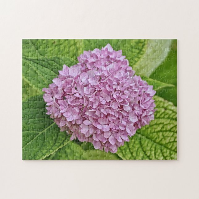 Purple and Pink Hydrangea Flower Puzzle (Horizontal)