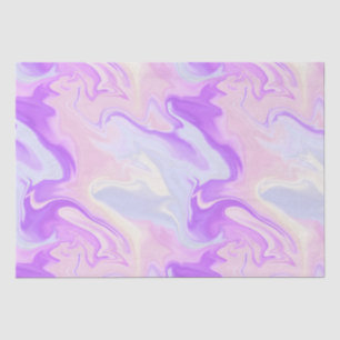 Purple and Pink Iridescent Gradient Marble Tissue Paper
