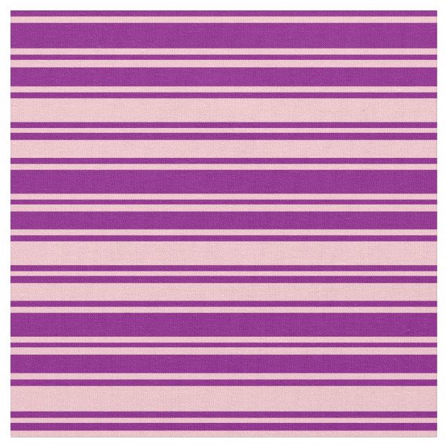 Purple and Pink Lined Pattern Fabric (Close Up)