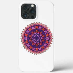 Purple and pink mandala iPhone 13 pro max case