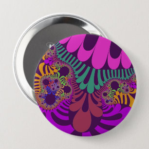 Purple and Pink Mod 10 Cm Round Badge