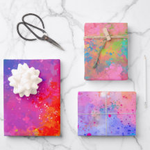 Purple and Pink Paint Splatter