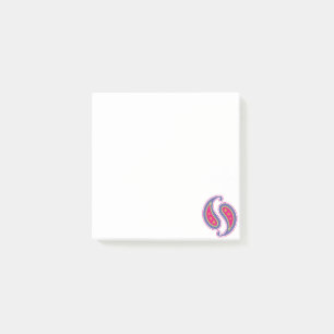 Purple and Pink Paisley Post-it Notes