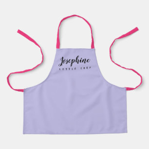 Purple and pink Personalised Little Chef Apron