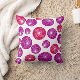 Purple and Pink Pinwheels  Cushion