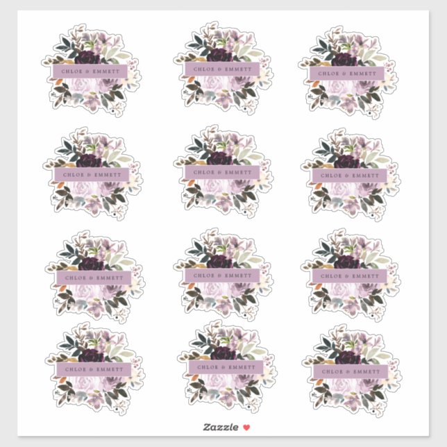 Purple and Pink Rose Floral Wedding (Sheet)