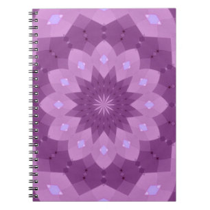Purple and Pink Rosette Notebook