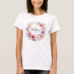 Purple and pink spring floral bouquet Mother's Day T-Shirt